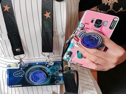 3D Retro Camera Lanyard Hülle für iPhone 12 11 Pro X XR XS MAX 6S 7 8 Plus für Samsung S20 S10 FALD HILTER Silikonabdeckung Note 209613414