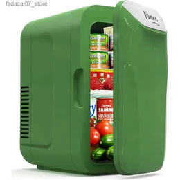 Kylskåp frysar mini kylskåp 8 burk/6 liter litet köldmedium 110VAC/12V DC bärbar termoelektrisk kylare Q240326