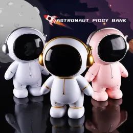 Lådor tecknad astronaut piggy bank pengar låd barn leksaker födelsedag gåva hem dekor mynt lagringslåda kawaii rum dekor jul pojke gif