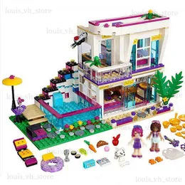 Block 760 stjärna stjärna Livis House Building Blocks Figur Modell Bricks Toys for Girls Children H1120 T240325