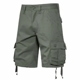 Cott Cargo Shorts Mężczyźni Letnie spodnie kolan użytecznością na zewnątrz taktyczne wielkie bryczesy Y2K Sports Shorts O0NZ#