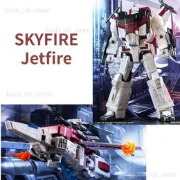 재고의 변형 장난감 로봇 Vincoroor Jetfire Skyfire Siege Series v33-06 확대 버전 G1 KO MP57 변형 장난감 모델 자동차 로봇 비행기 T240325