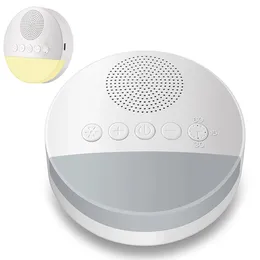 White Noise Sleep Machine Buildin 6 Soothing Sound Soft Breath Light 153060 Intelligent Timing for Kids Meter Terapy 240315