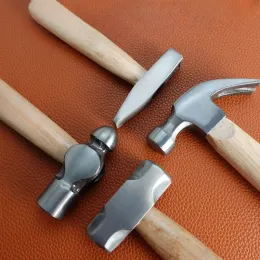 Hammer Mini Hammer Solid Wood Kort handtag Octagonal Hammer Round Head Hammer High Carbon Steel Liten Hammer Manual Hardware