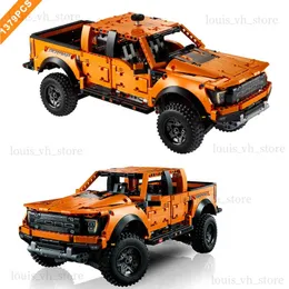 كتل 1379pcs تقنية 1 10 F-150 Raptor Off Road Car Building Build 42126 Pickup Assolble Bricks Toys Higds for Boy Kids T240325