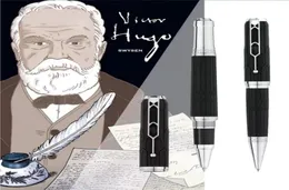 Luxury Victor Hugo Writer Roller Ball Penna con Cathedral Architectural Style Incisid Pattern Stationery Office Black Gift Pens SE7029716