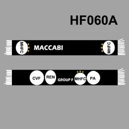 Zubehör MHFC 145*18 cm Größe 202324 Vier Teams Gruppe F Schwarzer Schal für Fans Doppelseitig gestrickt HF060A