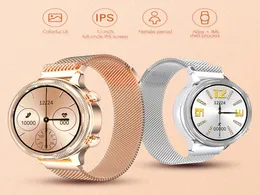 M3 Aço inoxidável Smart Watch Women Sport Sport Wrist Watches para Android IOS Freqüência cardíaca Pressão arterial Smartwatch 20214936430