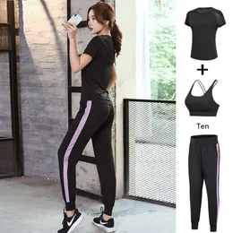 Flash Shipment Internet Celebrity Sports Set for Women's 2019 Running Gym Yoga Suit, Summer Thin Quick Drying Clothes