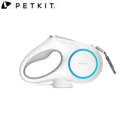 Leashes PETKIT Go Shine Max Pet Leash Dog Traction Rope Flexible Ring Shape 9.8/14.7 Feet With Rechargeable LED Night Light