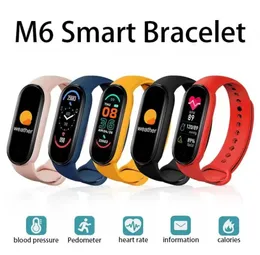 2022 M6 M5 M4 M3 Akıllı Bileklik İzle Bluetooth Band Fitness Tracker Kalp Hızı Kan Basıncı Sağlık Monitörü Screen Su Geçirmez WR4682647