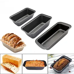 1pc pão pan retângulo torrada pão molde bolo de aço carbono pastelaria cozimento bakeware diy ferramentas antiaderente y240318