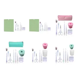 Ayıklama aletleri set diy dikiş dikiş yumruk oyma aracı kit siluetler kabartmalı kameos cricut mamul zanaat yazısı el yapımı 240311