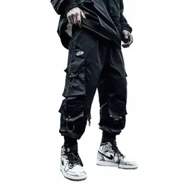 Arens Cargo Pants Men joggers Hip Hop Techwear Pants Hippie Cargo Brouts for Men Streetwear Plus Size Size Exclues A18 P2JN#