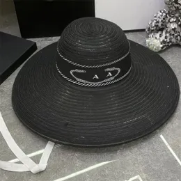 Designer GASE STOR BRIMMED HAT KVINNOR SUNHAT STRAW HATS Fashion Beach Cap Bucket Hat Chapeau Seau