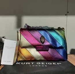 Kurt Geiger Mini Kensington Love Heart Counter Course Bags Handbag Womens Rainbow Cow Leather Eagle Cross Body Crossbody Grils Qute