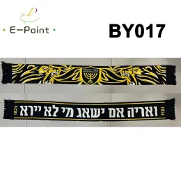 액세서리 145*18 cm 크기 FCBJ Beitar Jerusalem FC 팬을위한 스카프 이중 knitted by017