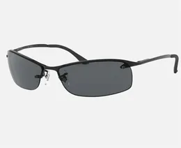 Designer-Sonnenbrille für Herren, leicht, halbrechteckiger Rahmen, weich, bequem, verstellbare Nasenpads 31831940677
