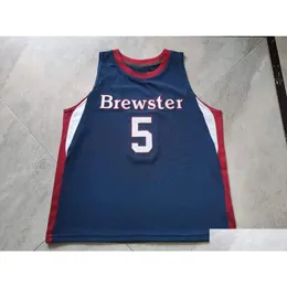 College Basketball bär sällsynta Jersey Men Youth Women Vintage Brewster Academy Terrence Clarke High School Phenoms Size S-5XL Custom An OTTCS