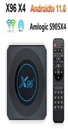 Android 11 TV Box X96 X4 AMLOGIC S905X4 4G 64GB RGB LIGHT TVBOX 지원 AV1 8K 듀얼 WIFI BT41 32GB SET TOPBOX X96X44537064