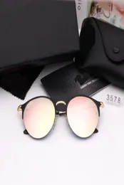 3578 Новые популярные круглые солнцезащитные очки знаменитые мужчины Женщины дизайнерские роскошные металлические солнцезащитные очки модные солнцезащитные очки UV400 Summer G5677682