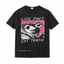 vivere veloce!Mangia Tr!T-shirt vendita calda nuova maglietta Camisas Hombre per uomo Cott supera i t Harajuku 03x2 #