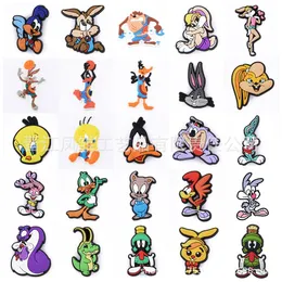 Filmfilm TV Rabbit Bunny Anime Charms Wholesale Childhood Memories Funny Gift Cartoon Charms Shoe Accessories PVC Decoration Buckle Soft Rubber Clog Charms