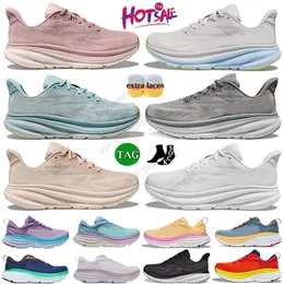 Homens Mulheres Bondi 8 Clifton 9 Uma Pessoas Livres Designer Running Shoes Canção de Verão Sunlit Oceano Gelo Branco DHgate Marca Runner Tamanho Grande 13