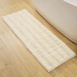 Mats Non Slip Bath Mat Microfiber Chenille Bathroom Rugs Water Absorb Mat in Bathroom Bedroom Living Room Carpet Tapis Salle de Bain