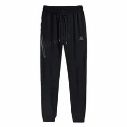 Mäns Sweatpants Casual Cott Enkla solida svettbyxor Spring Autumn Male Fitn Breattable Jogger Byxor stor storlek L-8XL C0QN#