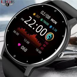 Kameras Lige 2023 Neue Smart Watch Männer Voller Touchscreen Sport Fiess Uhr Ip67 Wasserdicht Bluetooth für Android Ios Smartwatch Männer + box