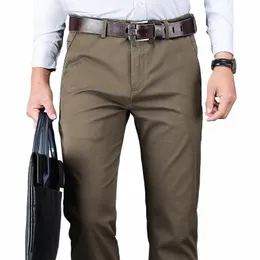 4 cores 98% cott calças casuais dos homens 2022 novo estilo clássico em linha reta solta cintura alta elástica calças masculinas roupas de marca d9i9 #