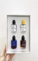 perfume set 10ml*4pcs kit Rose of no man's land space rage Bal D'afrique Tobacco mandarin EDP Spray Unisex gift box fast ship8151311