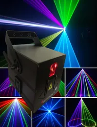 New RGB1W fullcolor animation scanning laser KTV performance home indoor voicecontrolled DJ atmosphere bar laser lighting9646910