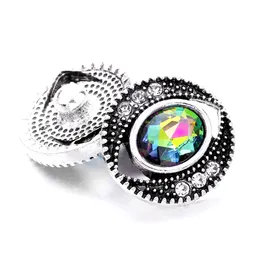 Ювелирные изделия с защелками, винтажные круглые металлические кнопки «сделай сам», 18 мм, для браслета с кнопками, ожерелья, сережек
