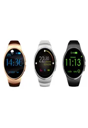 KW18 Smart Watch Pełny ekran zaokrąglony Androidios Bluetooth RelOJ Inteligente SIM karta tętna Monitor obserwacyjny Zegar Zegar Mic Anti Lost4152017