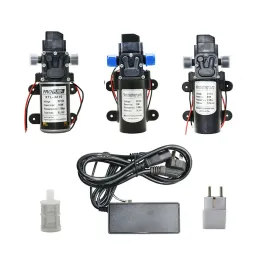 Kits DC12Volt 60w 80w 100w Diaphragm Pump Water Micro High Pressure SelfPriming Booster Pump For Garden Irrigation Car Wash