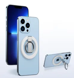 Kablosuz şarj kutuları için evrensel manyetik telefon yüzüğü kavrama parmak tutucusu 360 ° Derece Ayarlanabilir Kickstand iPhone 14pro Max 13 4914417