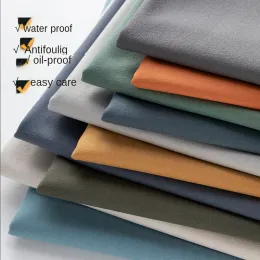 Fabric Waterproof Technical Cloth Fabric Antifouling Oilproof Sofa Fabric DIY Tablecloth Pillow Soft Bag Nano Leather Texture Fabric