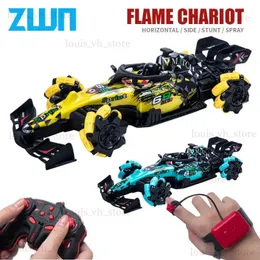 Electric/RC Car Zwn KF25 Drift RC Car 2.4g Glove Gesture Radio Radio Remote Control STUNT STUNT CAR 4WD ELECTRAL TOYS for Boys Girls Gifts T240325