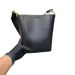 Bolsa de grife feminina bolsa balde de couro de bezerro genuíno com várias cores simples e prática o interior é uma bolsa de camurça que não tem medo de arranhões