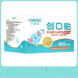 100 pçs/set crianças redonda band aid vaccinum seringa injeção orifício buraco remendo ferida gesso à prova dwaterproof água ataduras adesivas