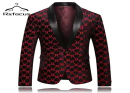 Blazer do Black Heart Black Blazer para Men Shawl Stage masculino Stage Wear Slim Fit Christmas Terne Jacket Blazers Blazers XZ403 Men7954401