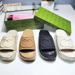 Najlepsze projektant Bloom Luksusowe kapcie guma platforma zjeżdżalnia marka Kobiety panie grube podeszwa sandały damskie sandał sandał piękny słoneczny plaż