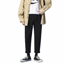 冬のニューカレッジスタイルインチストレートジーンズフリース厚い暖かい男性の韓国のハイストリート青年活力ブラックパンツa357＃