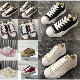 Sapatos de grife sapatos casuais Novos sapatos de lona luxo MMY sapatos femininos rendas tênis branco preto rosa marrom novo MMY Mason Mihara Yasuhiro cadarço quadro tamanho35-45