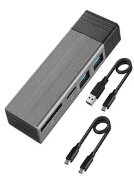 Epacket USBC USBハブポータブルSSD 5IN1 NVMEHUBハードディスクエンクロージャー最大サポート2TB180W7758109