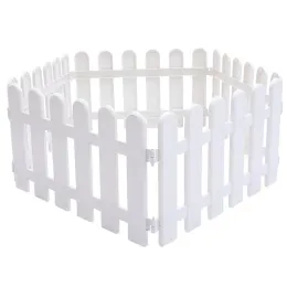 Gates 5pcs ogrodzenie ogrodowe białe krawaty krajobrazowe panele ścieżki ogrodzenia na ogrodowy dziedziniec na świeżym powietrzu Dekoracja przyjęcia świątecznego