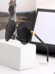 2021 Круглые металлические солнцезащитные очки дизайнерские очки Золотые флэш -стеклянные линзы, полная личности низкокачественной роскоши, заслуживают этого AA88862493074