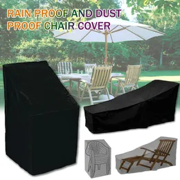 Capa impermeável para móveis de jardim, capa de chuva para cadeira, sofá, proteção contra poeira, tecido de poliéster, capa conveniente 240313